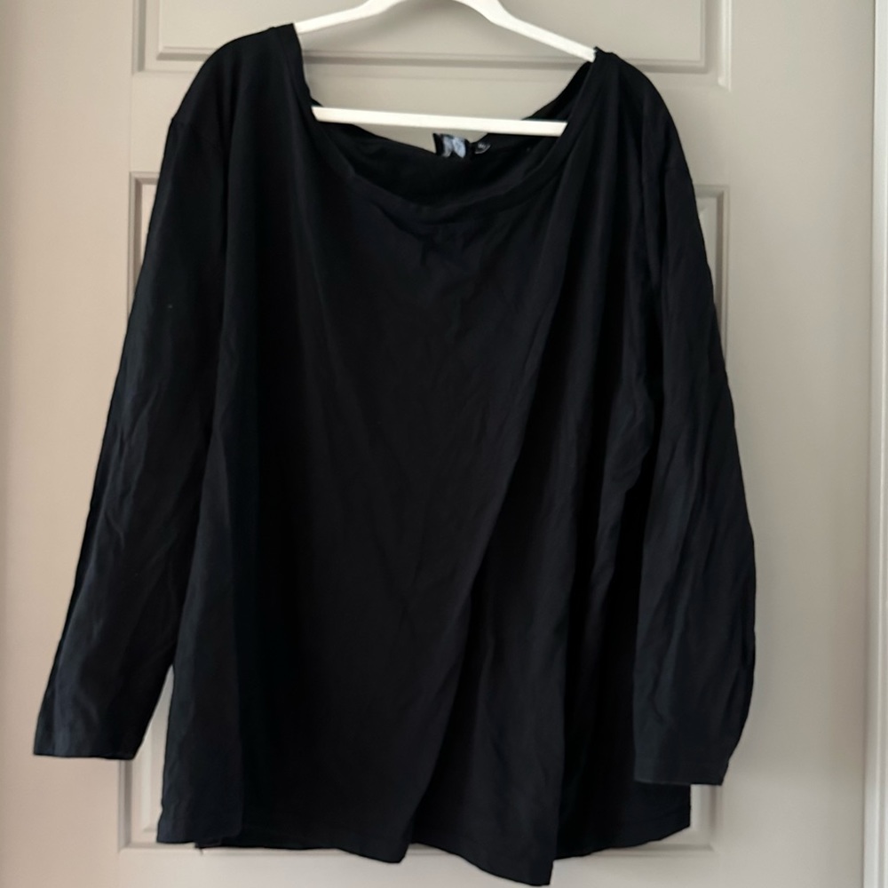 asos curve black long sleeve sweater